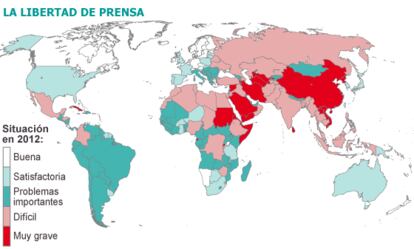 Fuente: Reporteros sin Fronteras.