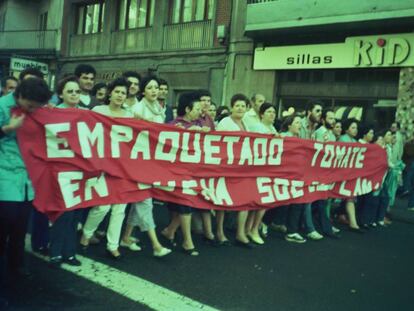 Manifestación de las empaquetadoras.