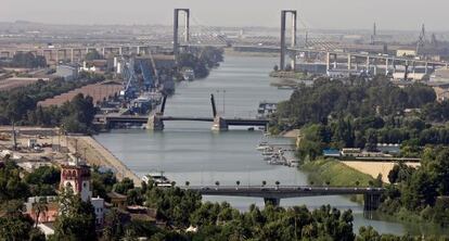 Vista del Guadalquivir desde la Giralda en 2005. 