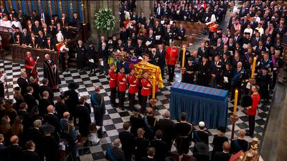 Funeral de Isabel II en Westminster.