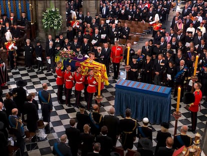 Funeral de Isabel II en Westminster.