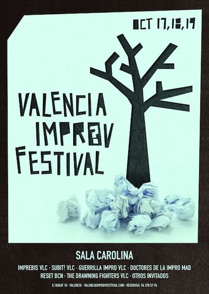 Cartel del Festival Valencia Improv.