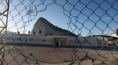 El Peñón de Gibraltar, fotografiado este sábado.