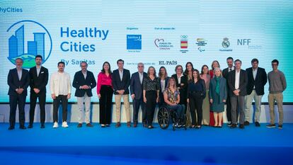 Presentación del reto 'Healthy Cities' de Sanitas este jueves en Madrid.