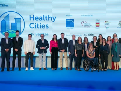 Presentación del reto 'Healthy Cities' de Sanitas este jueves en Madrid.