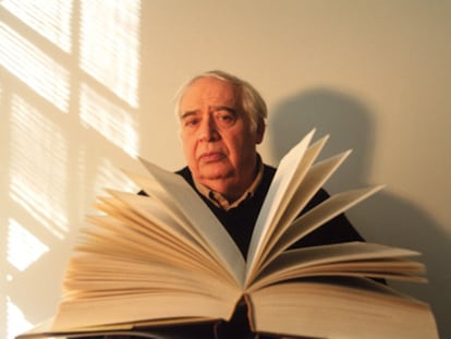 Harold Bloom (Nueva York, 1930), fotografiado en 2002 en su casa de Manhattan.