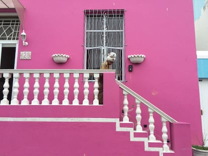 Una de las casas de colores del popular e histórico barrio malayo de Bo Kaap.