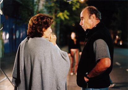 Norma Aleandro y Eduardo Mignogna, durante el rodaje de <i>Cleopatra.</i>