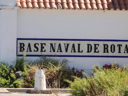 Entrada a la Base Naval de Rota, en la provincia de Cádiz, en una imagen del pasado verano.