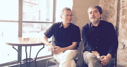 Carlos López (i) y Javier Olivares.