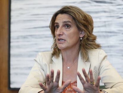 La ministra para la Transición Ecológica, Teresa Ribera.