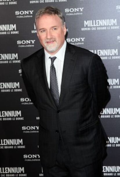 El director David Fincher, en la presentación en Roma de la película 'Millennium'.