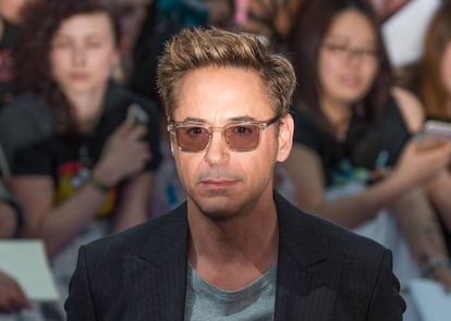 Robert Downey Jr. na estreia de ‘Vingadores: A Era de Ultron’, em Londres, em 2015. Os filmes da Marvel lhe deram glória na bilheteria e na conta bancária.