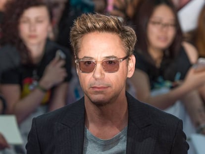 Robert Downey Jr. na estreia de ‘Vingadores: A Era de Ultron’, em Londres, em 2015. Os filmes da Marvel lhe deram glória na bilheteria e na conta bancária.