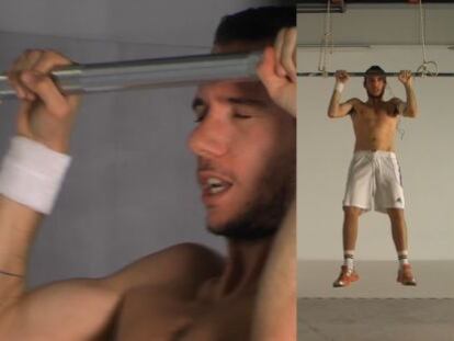 #2 acción, ejercicio de barra en suspensión (2012), videoacción, 13’ 34’’