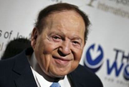 Sheldon Adelson, presidente de Las Vegas Sands, en una imagen tomada el mes pasado.