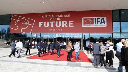 Entrada a la feria IFA de Berl&iacute;n.