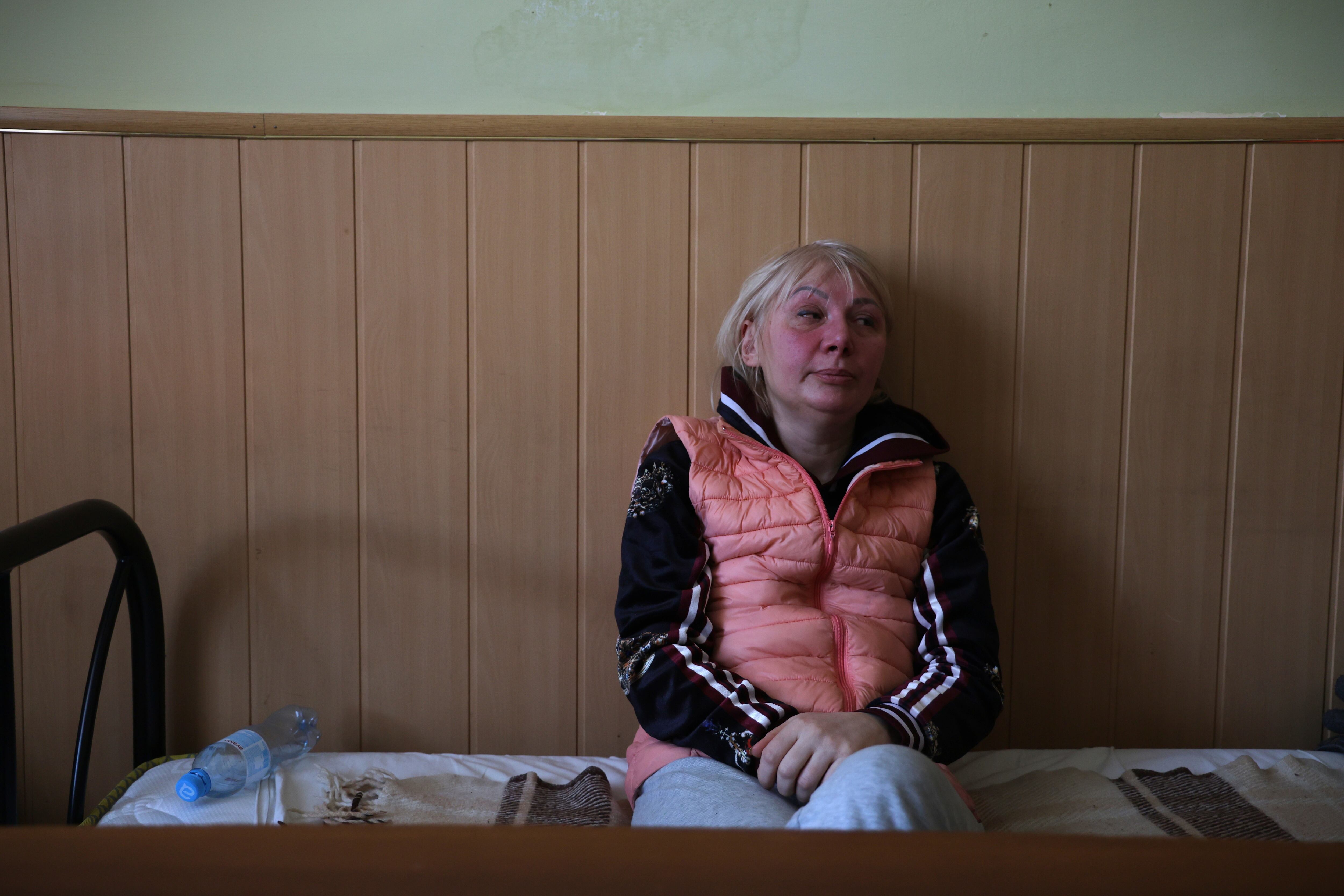 Tetyana Popovych durante su entrevista con EL PAÍS en Bucha el 20 de febrero.