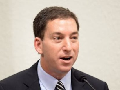 El reportero Glenn Greenwald, en Brasilia la semana pasada.