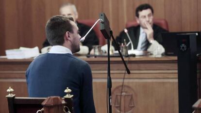 Daniel testifies in court.