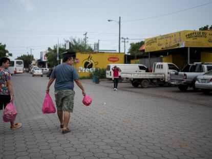 Vista general del Mercado Mayoreo, de Managua durante el paro nacional.