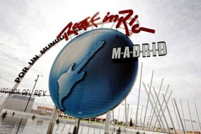 La entrada al recinto de Rock in Rio en Arganda del Rey (Madrid)