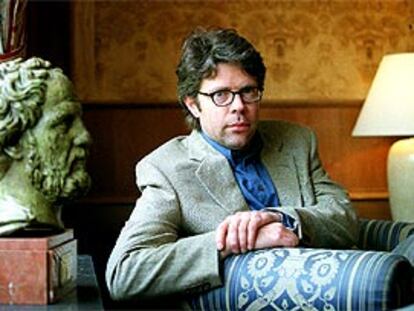 Jonathan Franzen, en Barcelona, durante la entrevista.