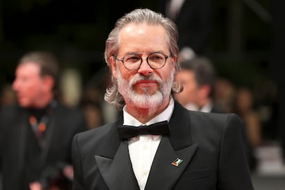 Guy Pearce, en el pasado Festival de Cannes, luce un pin con la bandera palestina.