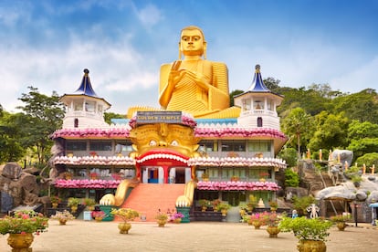 El Museo Budista de las cuevas de Dambulla, declaradas Patrimonio de la Humanidad por la Unesco.