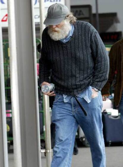 Bobby Fischer, en el aeropuerto japonés de Narita, el 24 de marzo de 2005, poco antes de partir rumbo a Islandia.