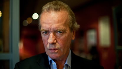 Martin Amis, author, poses for a portrait at the Cheltenham Literature Festival on October 9, 2010 in Cheltenham, England.