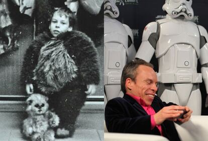 Warwick Davis (1970) era apenas um garoto quando participou da gravação de O Retorno de Jedi (estreado em 1983) interpretando o pequeno urso de pelúcia (bem, o ewok) Wicket. Repetiu o papel nos dois filmes de TV dos Ewoks feitos em 1984 e 1985. Entre os atores da saga, Davis é um dos que se saíram melhor nas últimas três décadas. George Lucas ficou tão encantado com aquele menino inglês que lhe deu papel de protagonista em Willow – Na Terra da Magia (1988). Depois chegou o filme cult B O Duende (e todas as suas sequências infames). Voltou à saga em A Ameaça Fantasma, com várias participações especiais. E na série de Harry Potter também interpretou vários personagens, principalmente o professor Flitwick. Teve sua própria série, produzida por Ricky Gervais, em que interpretou a si mesmo (uma versão que deixou um pouco a desejar). Davis é também fundador de uma agência para pequenos atores.