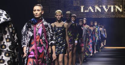 Desfile de Lanvin en la Semana de la Moda de París en 2015.