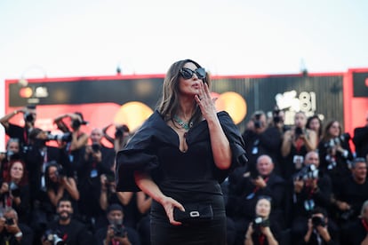 La actriz Monica Bellucci, en el festival de cine de Venecia, este miércoles.