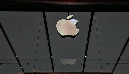 Logotipo de una tienda de Apple