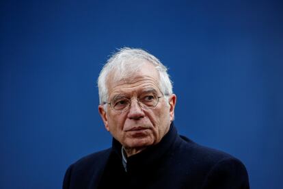 El jefe de la diplomacia europea, Josep Borrell, durante una cumbre en Bruselas, el mes pasado.