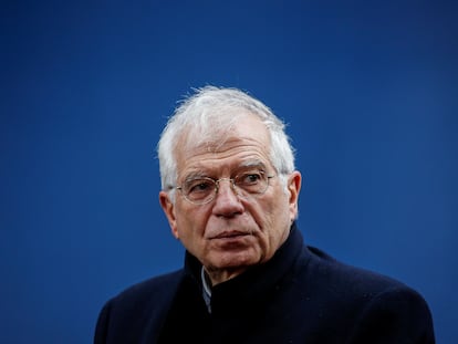 El jefe de la diplomacia europea, Josep Borrell, durante una cumbre en Bruselas, el mes pasado.