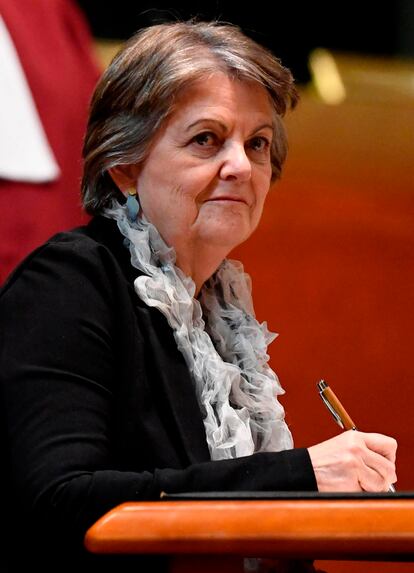 Elisa Ferreira, comisaria europea de Cohesión, el 13 de enero en Luxemburgo.