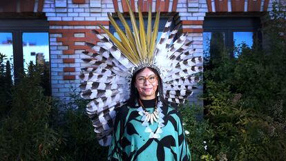 Daiara Tukano, feminista, indigenista y artista brasileña, el pasado 7 de mayo en la Casa Encendida en Madrid.