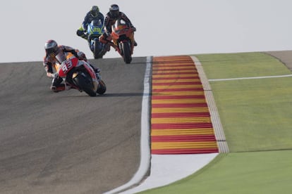 Marc M&aacute;rquez, en el circuito de Alca&ntilde;iz. 