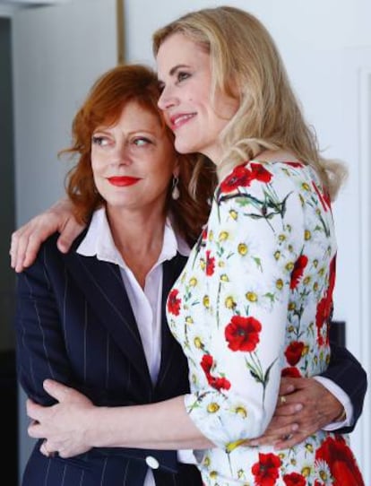 Susan Sarandon y Geena Davis celebrando el aniversario de 'Thelma y Louise'.