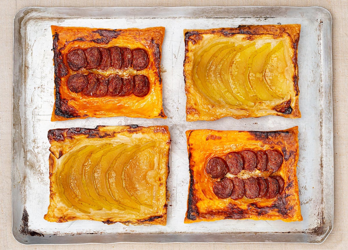 Tartitas de hojaldre del revés: la técnica fácil para recetas dulces y saladas