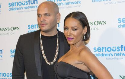 Mel B y Stephen Belafonte en 2014.