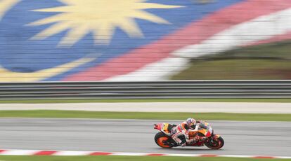 Dani Pedrosa, en el circuito de Sepang.