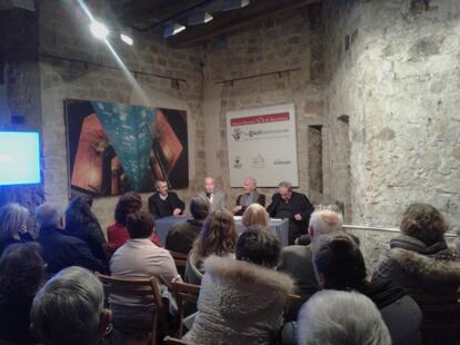 Imagen del acto de presentaci&oacute;n del libro ayer en el Museo Diocesano de Barcelona.