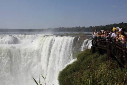 Las cataratas del Iguazú, entre Argentina, Brasil y Paraguay.