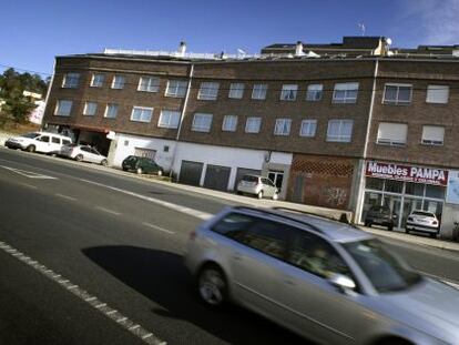 Edificio que será demolido parcialmente en Cabanas (A Coruña)