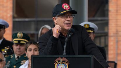 Gustavo Petro, en Bogotá, el 18 de abril de 2024.
