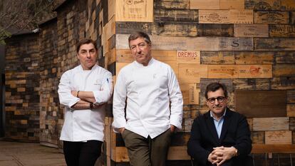 Jordi, Joan y Josep Roca posan en El Celler Can Roca (Girona).

Foto: Gianluca Battista