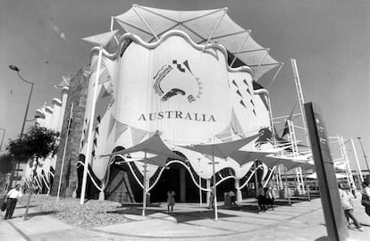 El exterior del pabellón de Australia.